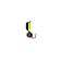 Mormyshka column black, lime abdomen + ball Granen chameleon, weight 0.8 g