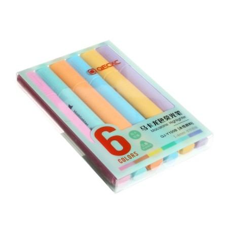 A set of markers-textbooks 6 pieces, 6 colors, pastel-5