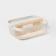 Universal Basket LADOM "Halves", rectangular, with a pen, 32.5 × 24.5 × 11.5 cm, white