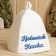 Bath cap with the applique "Favorite Pashka", felt