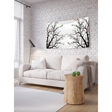 Decorative panel with photo printing "Handling branches", horizontal, size 100x150 cm