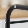 Atheld for a microwave oven, 56 × 38 × 35.5 cm, black color