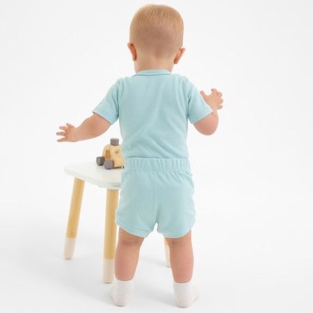 Kit for children (body, shorts) minku, menthol color, height 62-68 cm-1