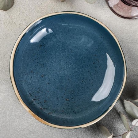 Porcelain plate Blu Reatvo, 600 ml, D = 18 cm-1
