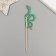 Decor for creativity "Green Snake" 12.5 cm (set 6 pcs)