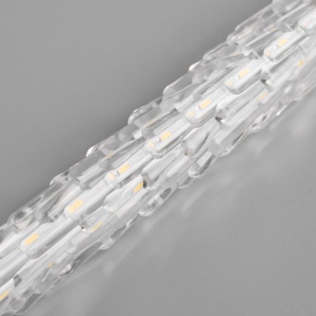 Garland “icicles rhyflated” 2.5 × 0.3 m, IP65, transparent thread, 192 LED, glow of multi with the effect of 12 V effect-3
