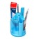 A set of stationery 11 items Erichkrause "Mini Desk Ice Metallic", rotating, blue