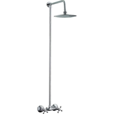 Shower mixer Haiba HB2413, two -wound, with the upper tropical watering can