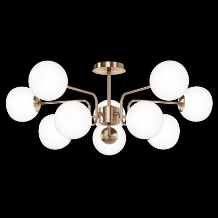 Suspended lamp Maytoni Mod221PL-10G, 10HE14, 40W, 90.7x90.7 cm, brass color-3