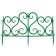 Decorative fence, 32 × 300 cm, 6 sections, plastic, green