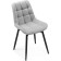 Stool on a chelsea metal -steamer spinning, metal/velor, black/gray 49x55x84 cm