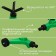 3-fly spray, under the connector, on wheels, ABS plastic, Greengo