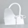 Carriage for flowers with tape, 30x25x12 cm, white