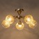 Cellular infinity chandelier 5x40W E14 gold 40x40x25 cm
