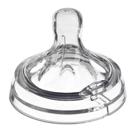 Nipple on a bottle, anti -broller, from 6 months, m & b Natural, wide throat, fast flow, Ø50 mm., 2 pcs-7
