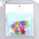 Beads for creativity plastic "Balls - broken glass" set 20 g d = 1.2 cm