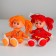 Soft toy "doll Sonya", in a dress, color mix