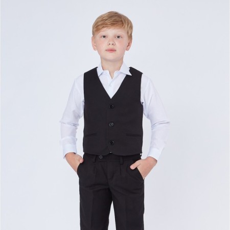 School vest for a boy, black, height 152 (38/m)