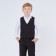School vest for a boy, black, height 152 (38/m)