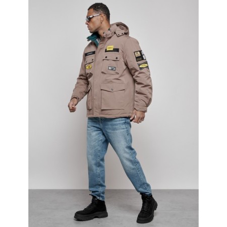 Male Winter jacket, size 48, brown color-11