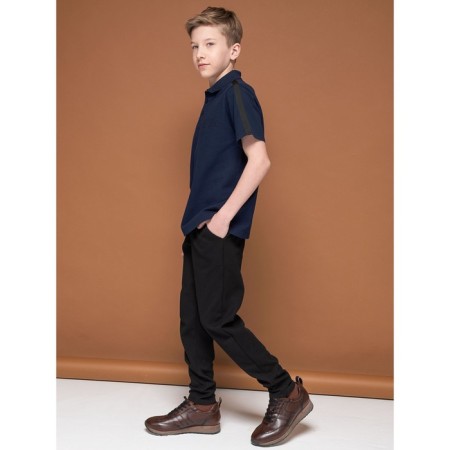 Polo for the boy Pelican, height 158 ​​cm, dark blue color-8