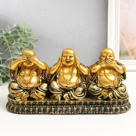 Polystone souvenir "Three Wheels on the stand" 12x26x8 cm