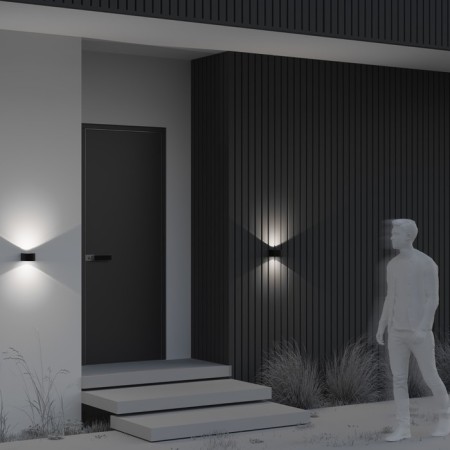 Architectural backlight Outdoor O435WL-L10GF3K, 10W, 10x11x6.8 cm, LED, 900LM, 3000K, graphite color-2