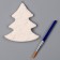 Christmas tree decoration for painting "Christmas tree with stars", with a suspension