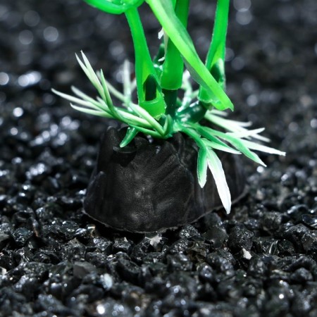 Artificial aquarium plant, 10 cm, green-2