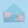 Money envelope "Happy Anniversary!" Transparent PVC, green background, 16 x 8 cm