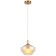 Suspension lamp ELADIN 1x27 40W, size 20x20x22.5-172 cm, bronze color