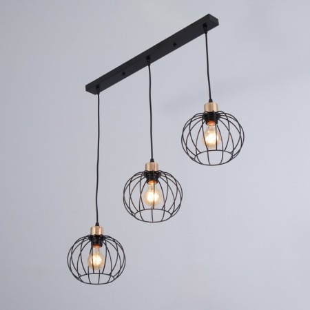 Cut "Contour" 3x60W E27 Black 70x20x22 (90) cm-1