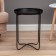 Coffee table "Grace" YS-037, black 42x46 cm