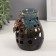 Aroma lamp ceramics "Field flower" brown 9x9.5x13.5 cm