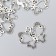 Decor for creativity Metal "Butterfly with Eyes" silver 2.5x3.1 cm