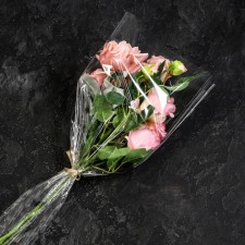 Package for flowers, cone, 15+36*80cm, transparent