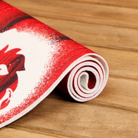 Bath sunbed 150x50 with a print "Stear for the coolest bathhouse"-3