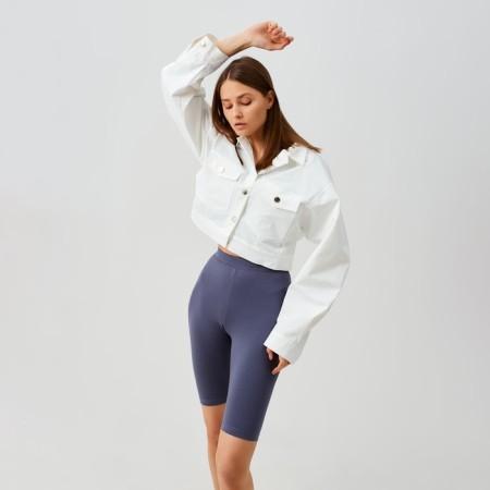 Women's jacket Minaku: Casual Collection Color White, Rr. 44-3