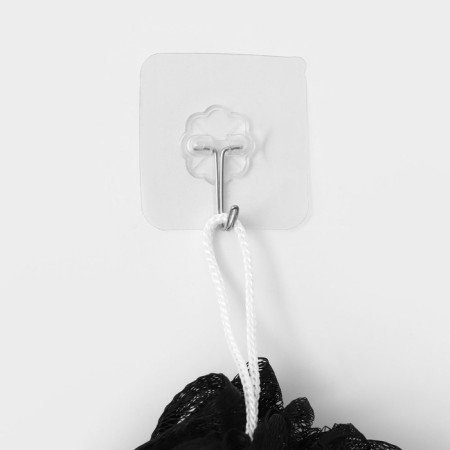 Self -adhesive hook, 5.6 × 5.6 × 2 cm, transparent-1