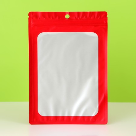 SIP-Lock pack with a window, with euroslot, red, 14 x 20 cm-2