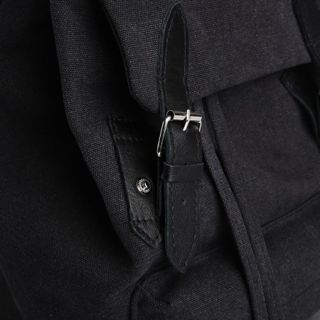 Male City Backpack, Textura, Textile, Black Color-4