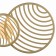 The lamp wall-flowing Mantra Collage, LED, 3000LM, 3000K, 685x136x400 mm, gold color