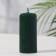 Candle - cylinder, 4x9 cm, 11 hours, 90 g, dark green