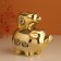Pigger Ceramics "Pig - Except" Gold 12.5x8x14 cm