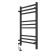 Two -towel electric Laris Astor ChKCh9, 350x700 mm, 9 crossbars, right, black