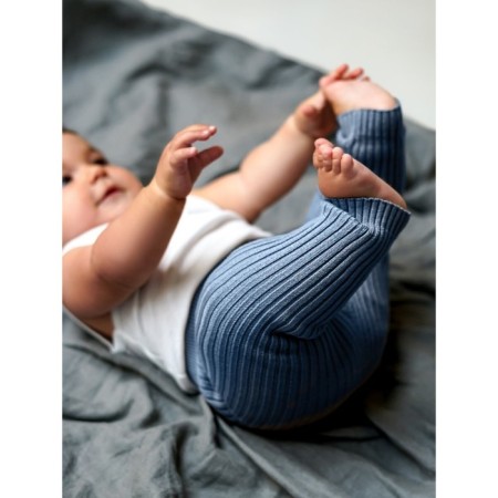 Pants knitted children's amababy pure love comfy, height 80, blue color-9