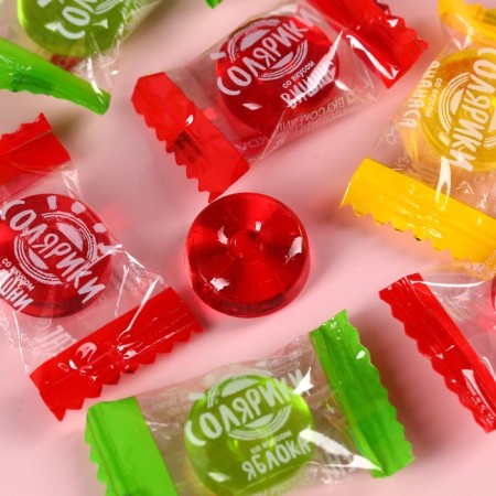 Lollows "sweet moments" in the box, taste: apple, pineapple, cherry 50 g.-2