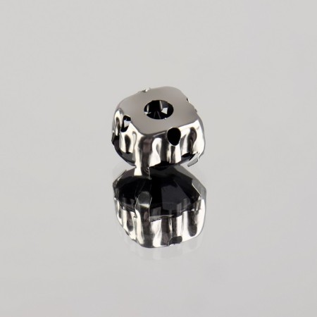 Rhinestones are sewing “circle”, in the frame, d = 8 mm, 20 pcs, black color-2