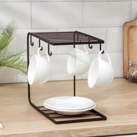 Tea service stand “Loft”, 24 × 15.3 cm, brown color-2