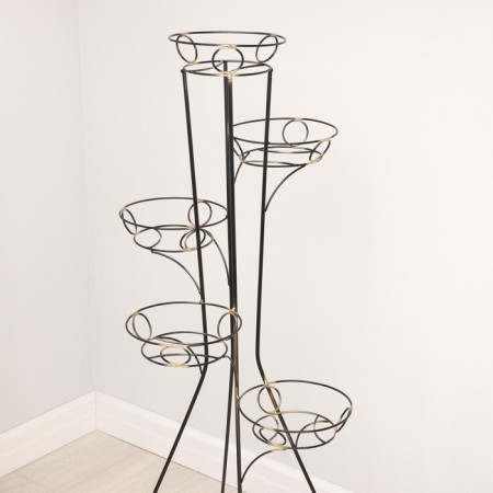 Flower stand "Tower", d = 17 cm, black color-2